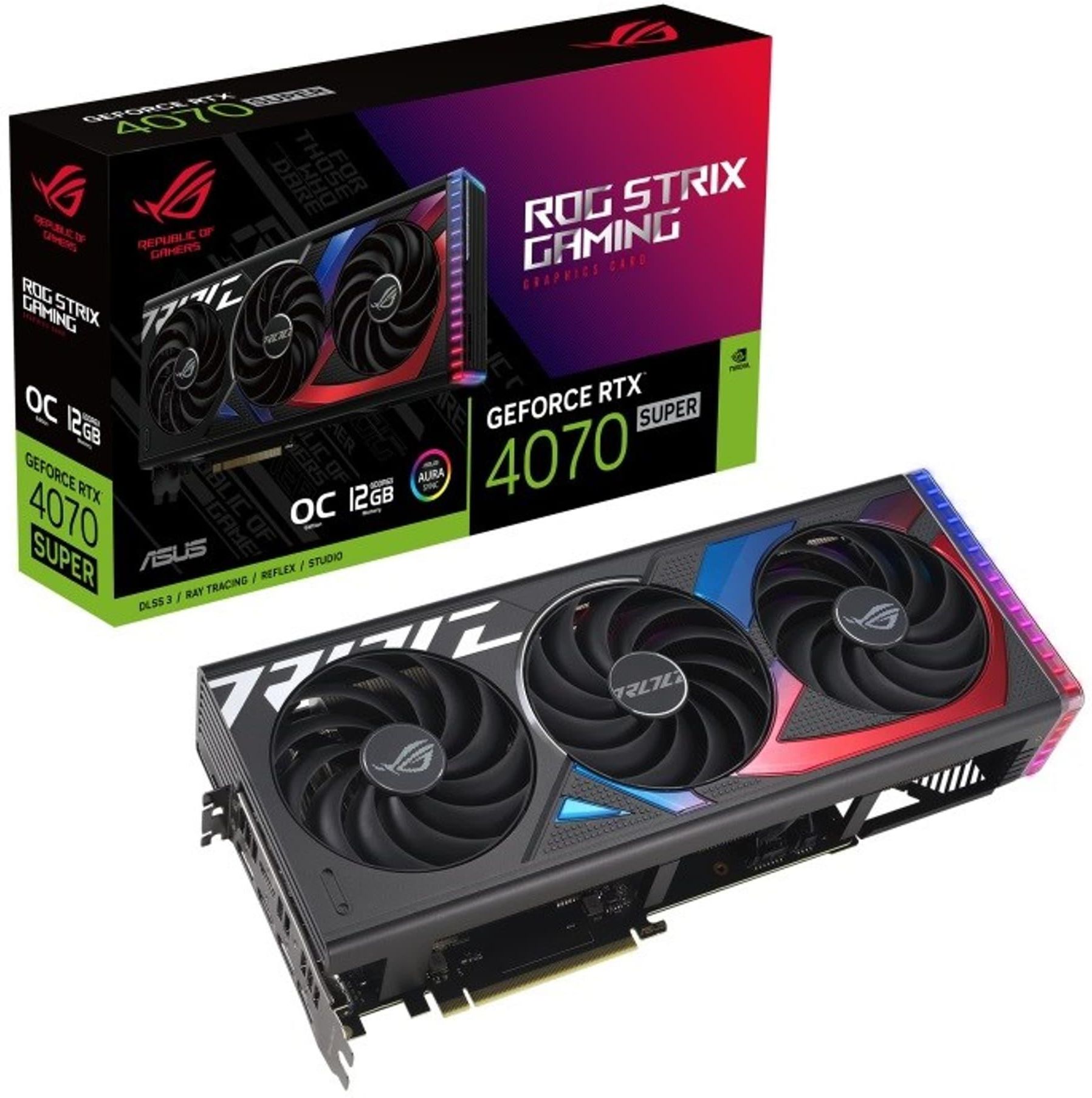 【新品未開封】ASUS GeForce RTX 4070 Super Asus ROG Strix GeForce RTX 4070 SUPER OC 12GB GDDR6X