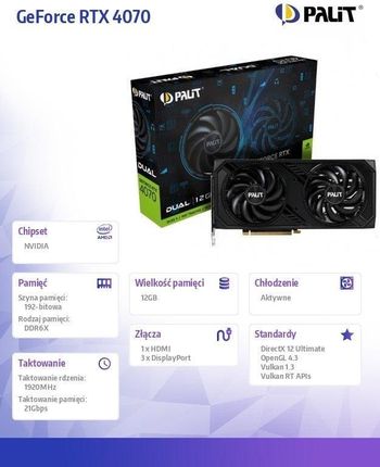 ま*★様 Palit GeForce RTX4070 12GB DUAL OC Palit Products - GeForce RTX™ 4070 Dual OC ::
