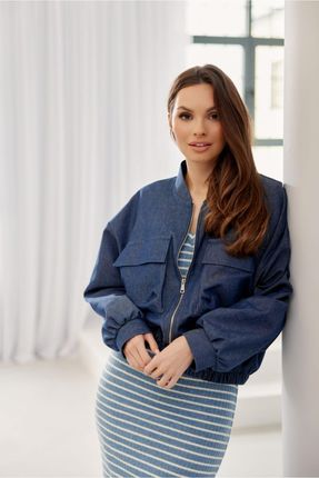Kurtka Damska Model Maddie JEA KUR0023 Jeans - Roco Fashion