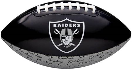 Wilson Mini piłka do futbolu amerykańskiego NFL Raiders WTF1523XBLV