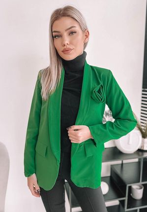 Marynarka oversize z różą Olivia zielona