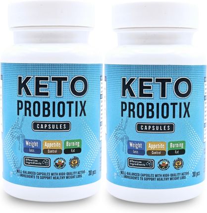 2X Keto Probiotix Caps Skuteczne Kapsułki Na Zdrowe Odchudzanie 30Szt.