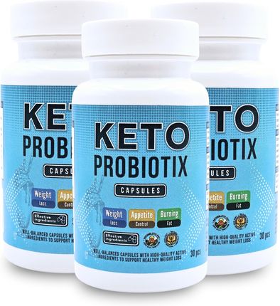 3X Keto Probiotix Caps Skuteczne Kapsułki Na Zdrowe Odchudzanie 30Szt.