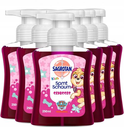 Sagrotan Kids Velvet Foam Soap Truskawka 6X250Ml
