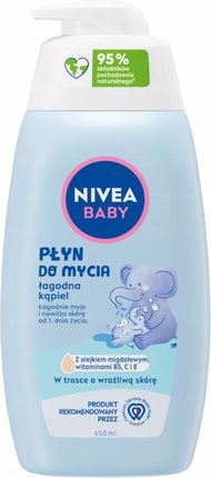 Nivea Baby Płyn Do Mycia Kąpieli Nawilżający Dla Dzieci Niemowląt 450Ml