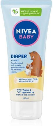 Nivea Baby Diaper Cream Kojący Krem Do Okolic Pieluszkowych 100Ml Dla Dzieci