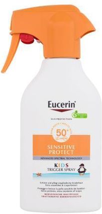 Eucerin Sun Kids Sensitive Protect Spray Spf50+ Wodoodporny Do Opalania 250Ml