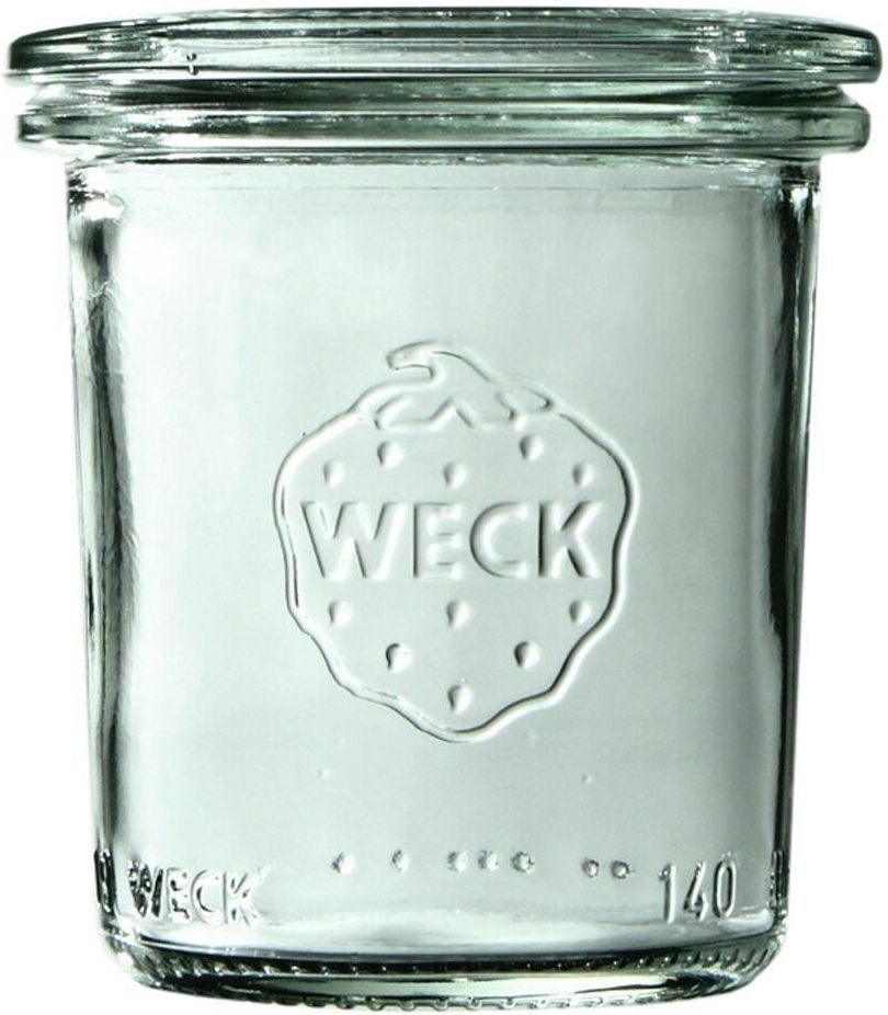 Weck Einmachgläser 200 Ml, 12-teilig – Aus Kalk-Natron-Glas, Mit Clip & Dichtung – Zum Einkochen, Aufbewahren & Servieren