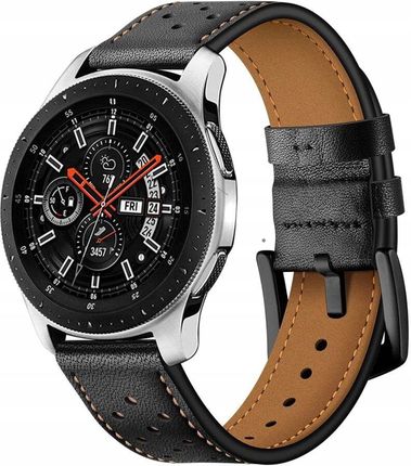 Tech Protect Opaska Pasek Skórzany Do Samsung Galaxy Watch 46Mm Czarny