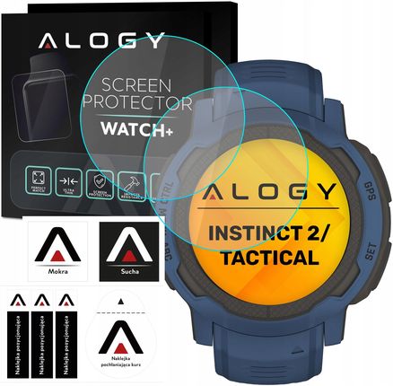 Alogy 2X Szkło Hartowane Do Garmin Instinct 2 Tactical Ochronne Na Smartwatch