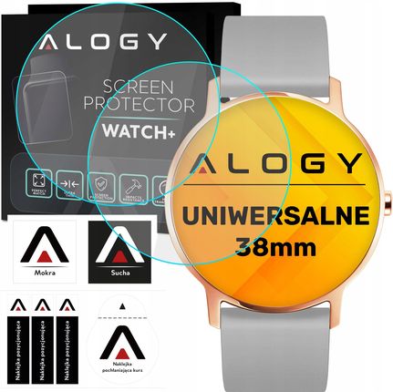 Alogy 2X Szkło Hartowane 9H Na Smartwatch Watch Zegarek Uniwersalne 38Mm [2Szt.]