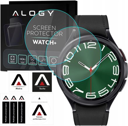 Alogy 2X Szkło Hartowane 9H Do Galaxy Watch 6 Classic 47Mm Zestaw Instalacyjny