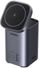 Ugreen Ładowarka Stacja Ładowania Gan 2W1 Cd342 Qi 2Xusb C 1X Usb A 100W Szara