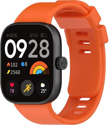 Bizon Pasek Strap Watch Silicone Do Xiaomi Redmi 4 / Band 8 Pro, Marchewkowy