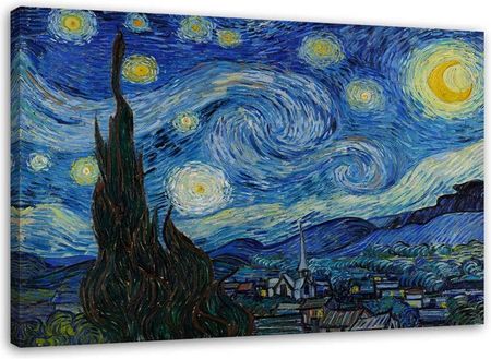 Feeby Obraz Na Płótnie Gwiaździsta Noc V. Van Gogh Reprodukcja 120X80