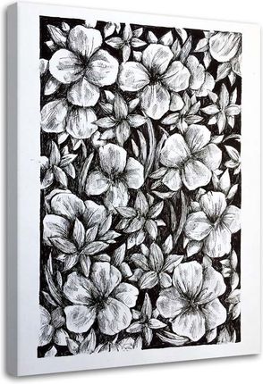 Feeby Obraz Na Płótnie Szkic Kwiatów Łące Jan Perit Kablan 80X120