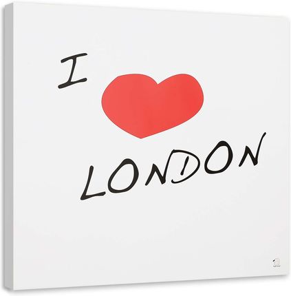 Feeby Obraz Na Płótnie Napis I Love London 30X30