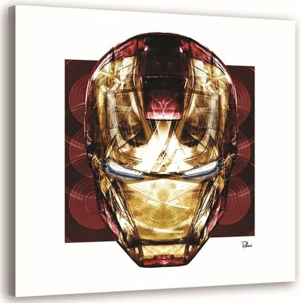Feeby Obraz Na Płótnie Głowa Iron Man'A Rubiant 40X40