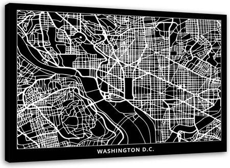 Feeby Obraz Na Płótnie Waszyngton Plan Miasta 100X70