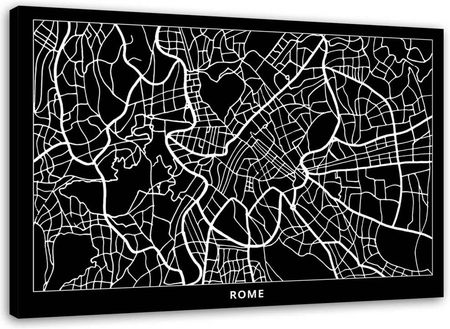 Feeby Obraz Na Płótnie Rzym Plan Miasta 100X70