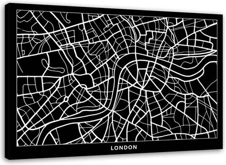 Feeby Obraz Londyn Plan Miasta 120X80