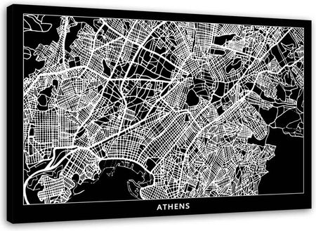 Feeby Obraz Na Płótnie Ateny Plan Miasta 120X80