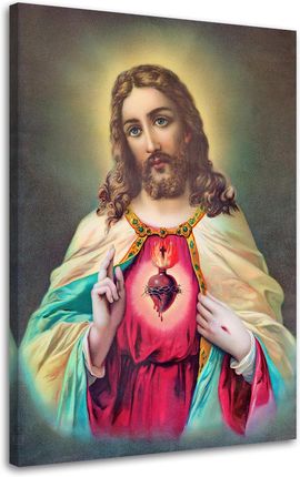 Feeby Obraz Na Płótnie Serce Jezusa Chrystusa 40X60