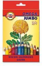 Kredki Omega Jumbo 24 Kolory