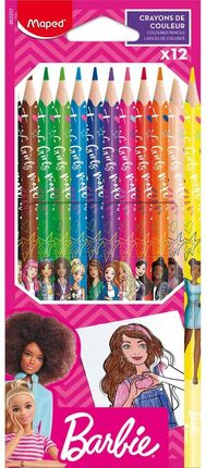 Kredki Ołówkowe Maped Barbie 12 Kolorów
