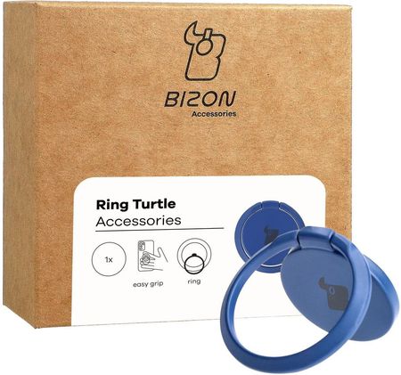 Bizon Uchwyt Na Palec Accessories Ring Turtle Uniwersalny Granatowy