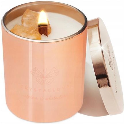 Crystallove Citrine Soy Candle &Amp; White Tea Świeca Sojowa Z Cytrynem 220 G - zdjęcie 4