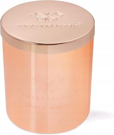 Crystallove Citrine Soy Candle &Amp; White Tea Świeca Sojowa Z Cytrynem 220 G - zdjęcie 2
