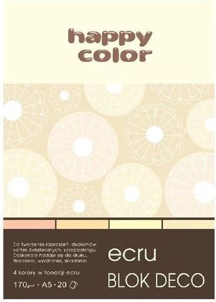 Blok A5/20K Deco Ecru 170G Happy Color