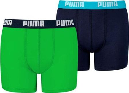 Bokserki dla dzieci Puma Basic Boxer 2P granatowe, zielone 935454 03