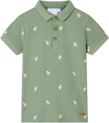 Koszulka dziecięca polo, khaki, 116