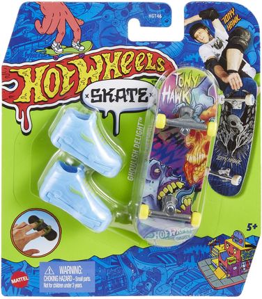 Hot Wheels Skate Fingerskate Tony Hawk Deskorolka Ghoulish Delight + Buty HGT46 HNG45