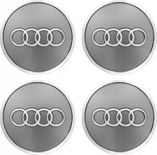 Zdjęcie Dekielki zaślepki kapsle dekielek AUDI 61 mm Szary połysk - Dąbie