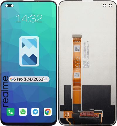 Mobilepart Wyświetlacz Lcd Ekran Szybka Dotyk Do Realme 6 Pro Rmx2063 Rmx2061