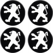 Zdjęcie Dekielki zaślepki kapsle dekielek PEUGEOT 60 mm Czarny połysk - Katowice