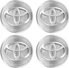 Zdjęcie Dekielki zaślepki kapsle dekielek TOYOTA 62 mm Srebrny połysk - Poręba