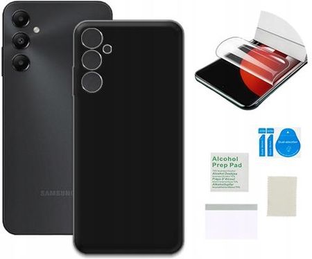 Martech Etui Matowe Do Samsung Galaxy A05S Czarny Case Folia Ochronna Szkło Tpu
