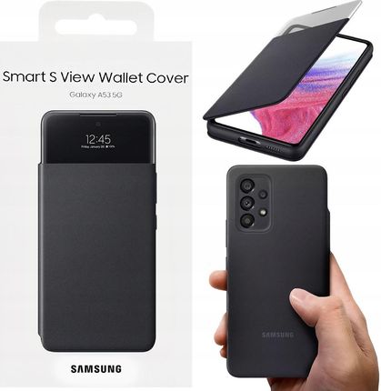 Samsung A53 5G Smart S View Cover Etui Case Pokrowiec Oryginalne Z Klapką