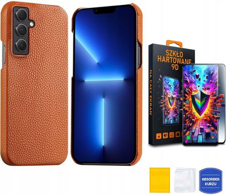 Youtab Etui Case Do Samsung Galaxy A54 Pomarańczowe Szkło Hartowane 9D Pokrowiec