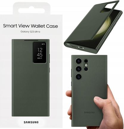 Samsung Oryginalne Etui Smart View Wallet Case Do Galaxy S23 Ultra Cover Z Klapką