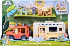 Moose Toys Bluey Niesamowite Przygody Auto Przyczepa Kampingowa Figurki