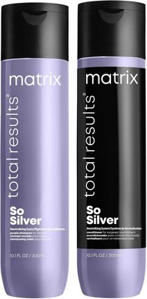 Matrix Total Results So Silver Purple Toning Shampoo And Conditioner For Blonde Silver & Grey Hair 300ml Duo