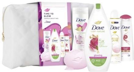 Dove Glow Women Gift Set Shower Gel 225ml + Body Milk 250ml + Solid Soap 90 G + Shampoo 250ml