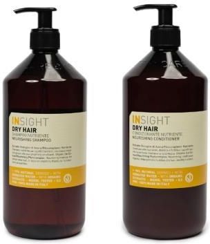Insight Dry Hair Zestaw Do Włosów Suchych Szampon Nawilżający 900ml Odżywka 900ml