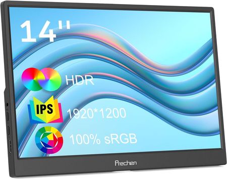 Prechen Przenośny monitor IPS HDR 14" HD160 1920 x 1200 HDMI USB-C głośniki (GS144K60XSS)