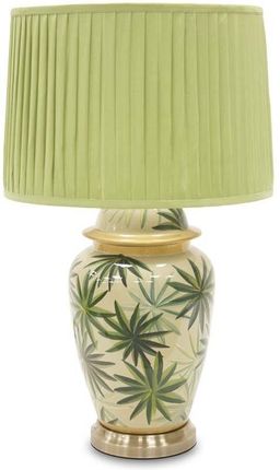 Art-Pol Lampa Stołowa 114360 Liście Ceramiczna Zielona